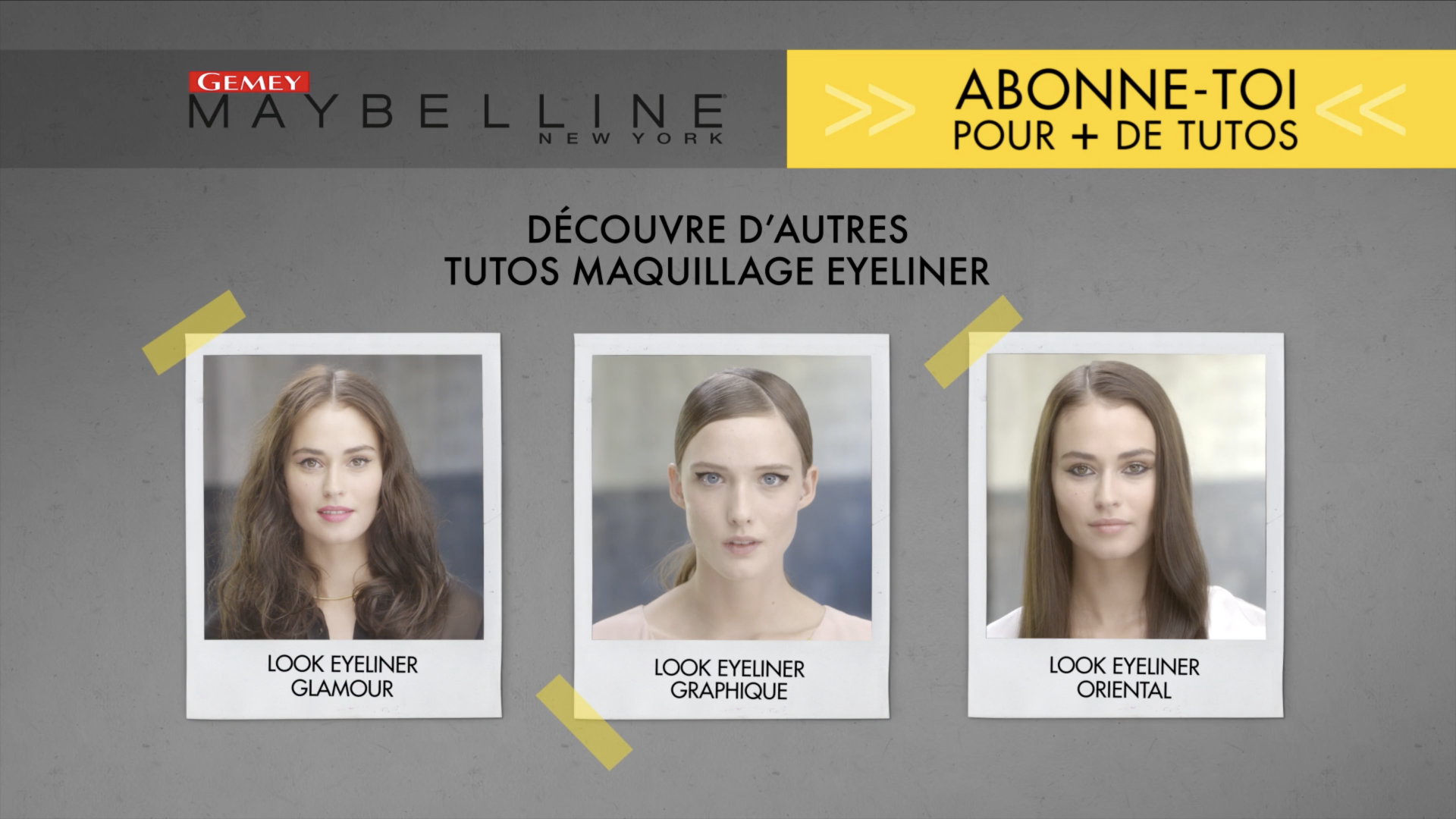 Tutos EyeStudio – Gemey Maybelline