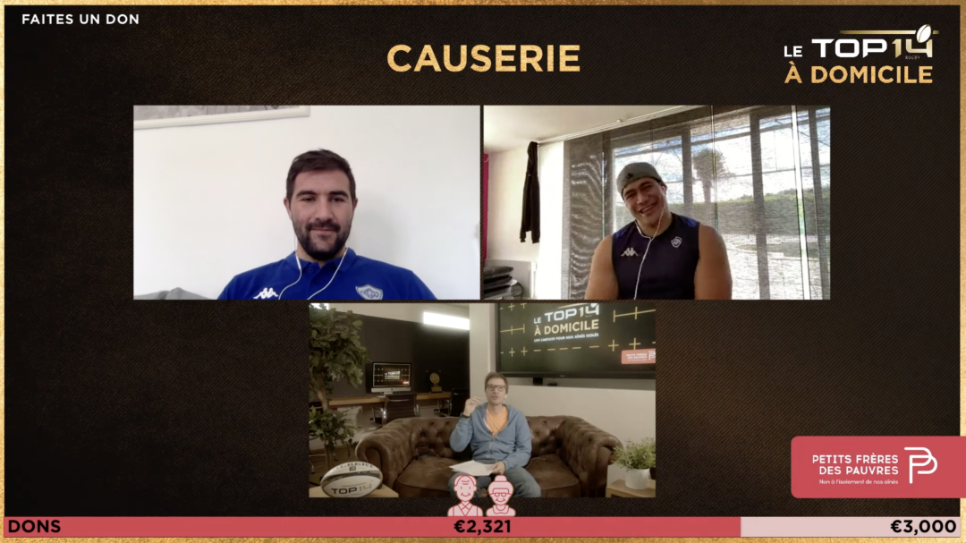 Le live solidaire - TOP 14 à domicile